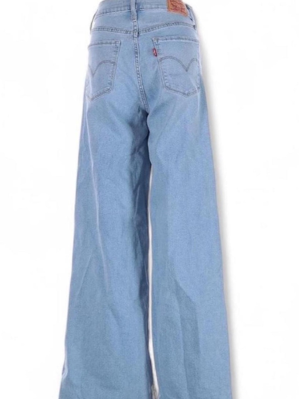 Levi's Light Blue High-Rise Shaping Wide Leg Jeans